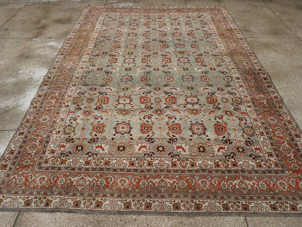 Antique Persian Bidjar Room Size Carpet, No.31577 - Staging