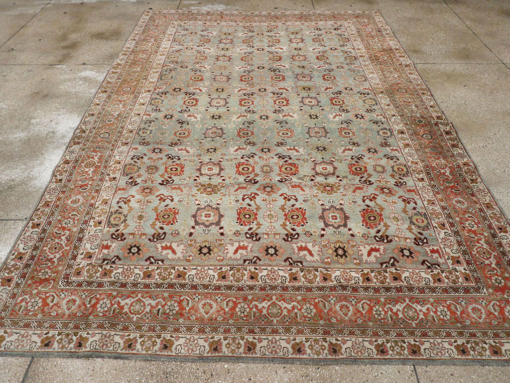 Antique Persian Bidjar Room Size Carpet, No.31577 - Staging