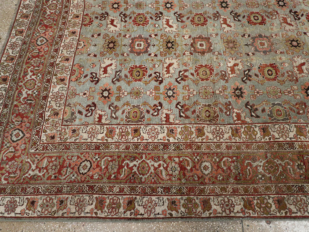 Antique Persian Bidjar Room Size Carpet, No.31577 - Staging