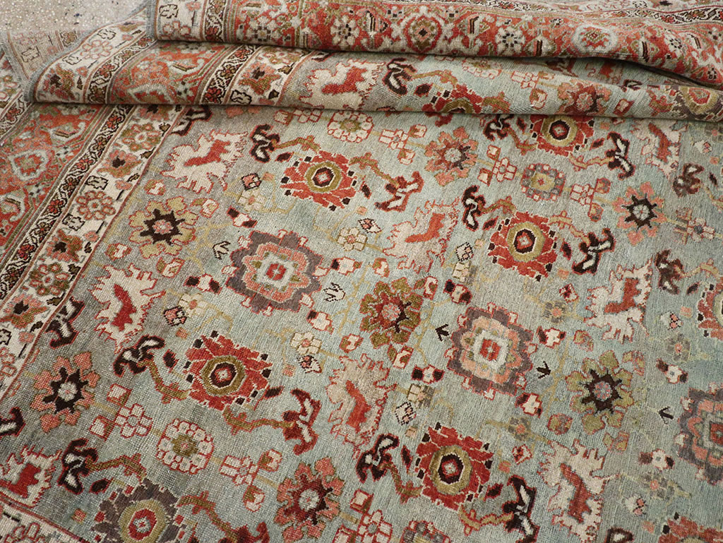 Antique Persian Bidjar Room Size Carpet, No.31577 - Staging