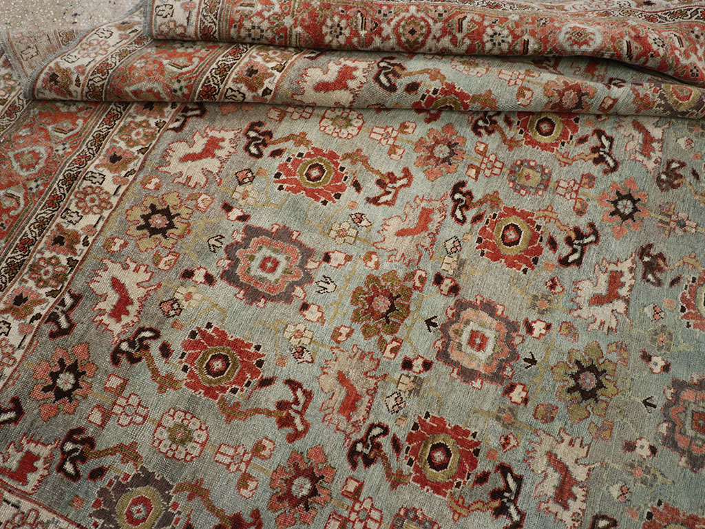 Antique Persian Bidjar Room Size Carpet, No.31577 - Staging