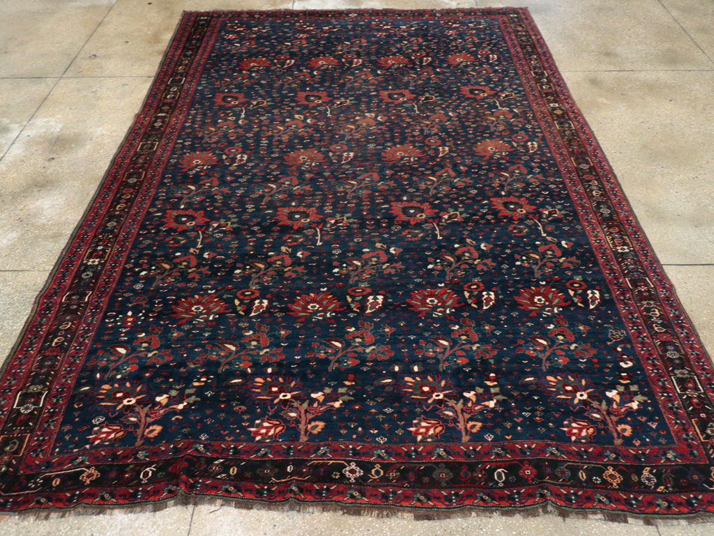 Antique Persian Afshar Tribal Room Size Carpet, No.31583 - Staging