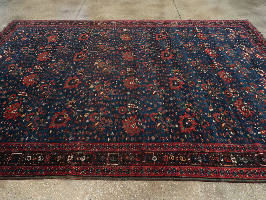 Antique Persian Afshar Tribal Room Size Carpet, No.31583 - Staging