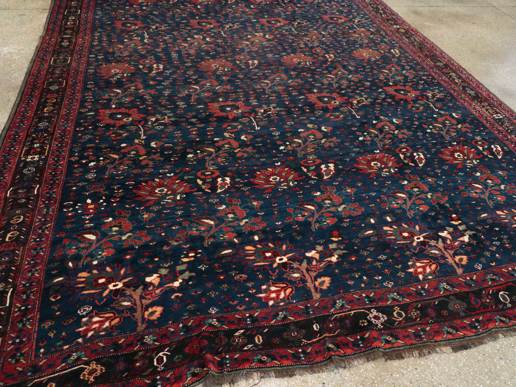 Antique Persian Afshar Tribal Room Size Carpet, No.31583 - Staging