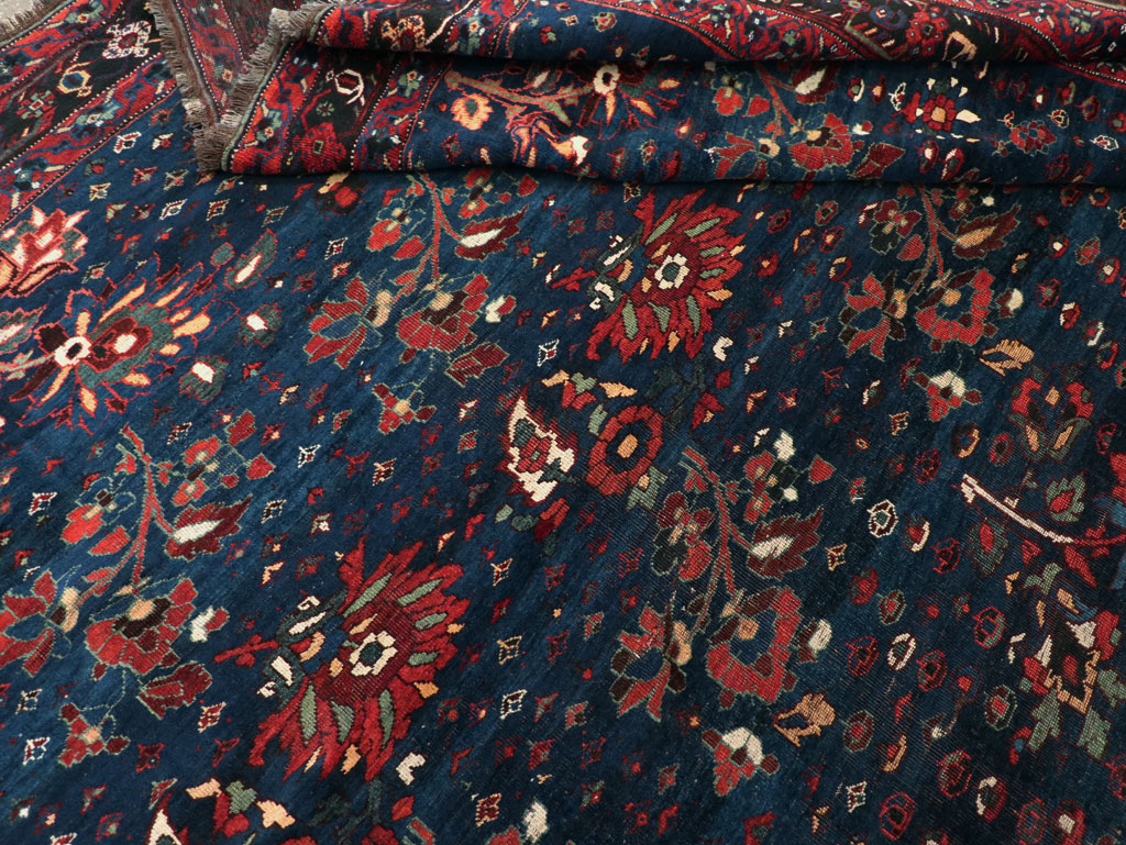 Antique Persian Afshar Tribal Room Size Carpet, No.31583 - Staging