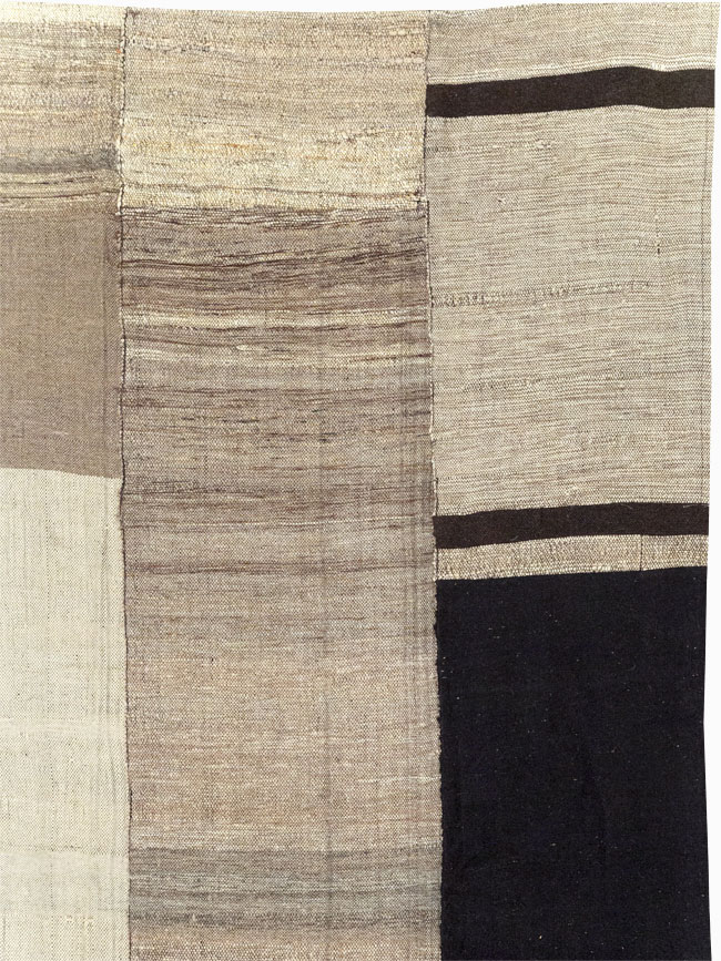 Modern Turkish Flatweave Room Size Carpet, No.31598 - Staging
