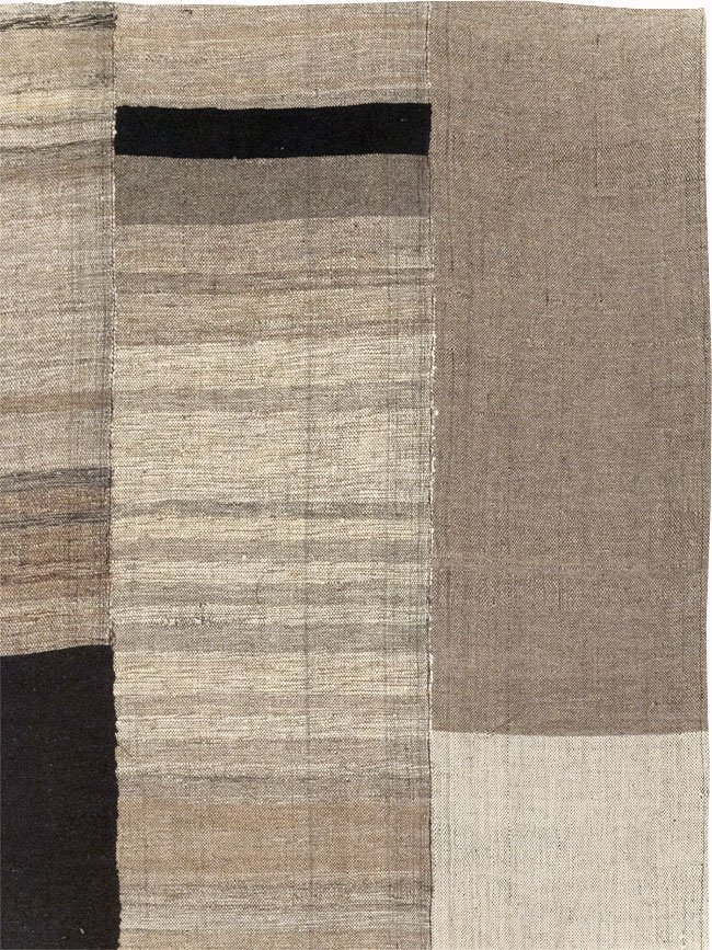 Modern Turkish Flatweave Room Size Carpet, No.31598 - Staging