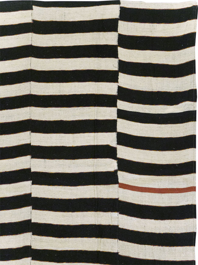 Modern Turkish Flatweave Kilim Room Size Carpet, No.31602 - Staging