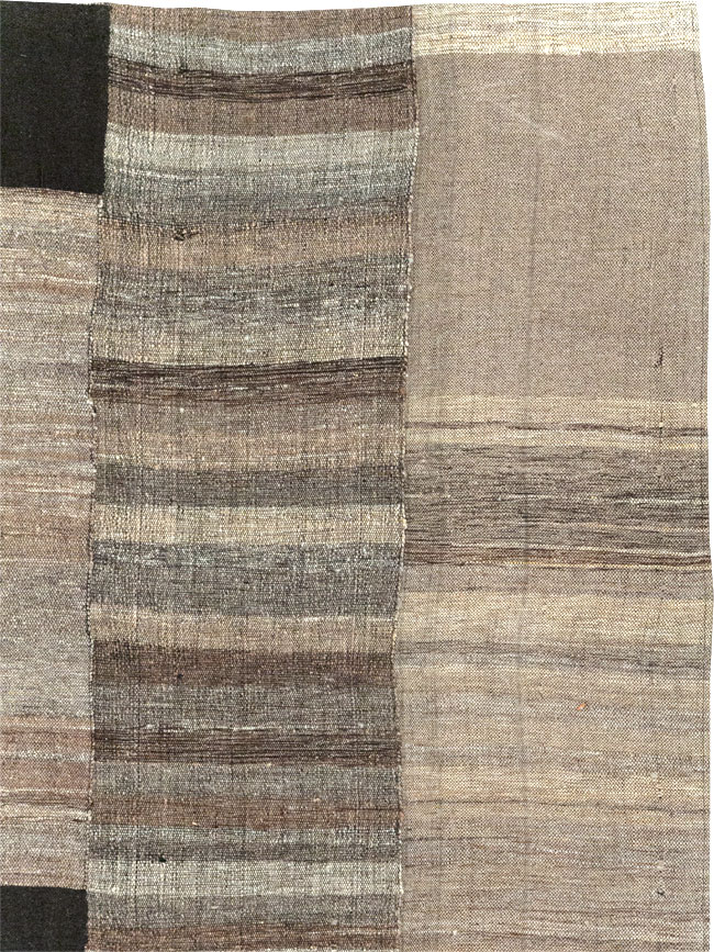 Modern Turkish Flatweave Room Size Carpet, No.31607 - Staging