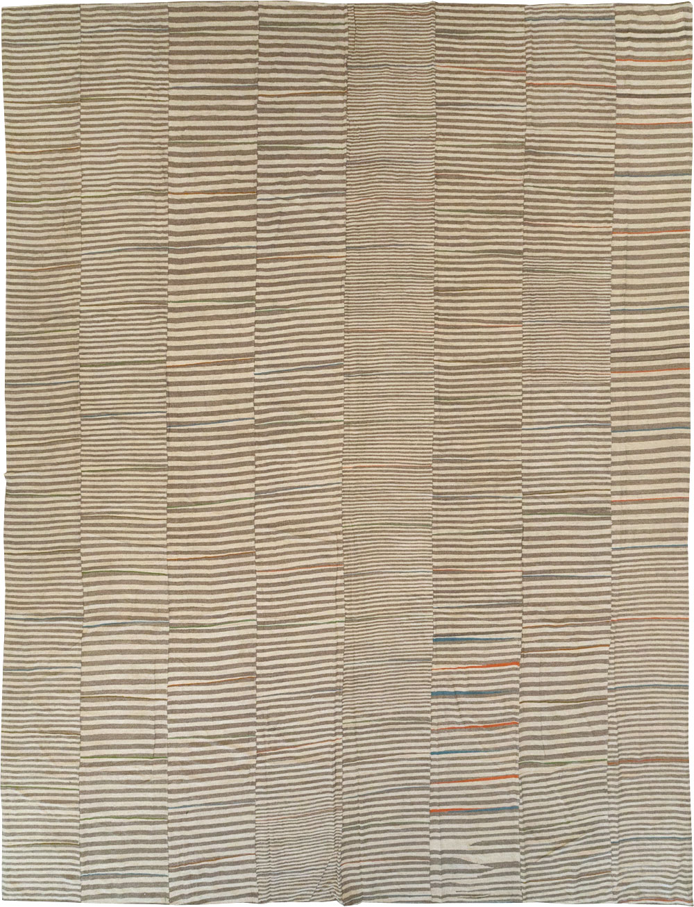 Modern Turkish Flatweave Kilim Large Carpet, No.31608 - Staging