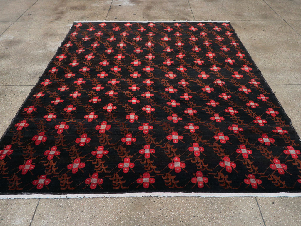 Vintage Turkish Anatolian Small Room Size Carpet, No.31613 - Staging