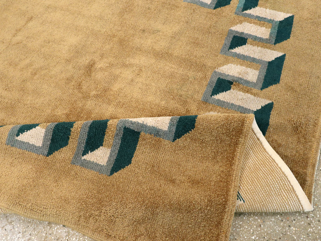 Vintage French Art Deco Carpet, No.31615 - Staging