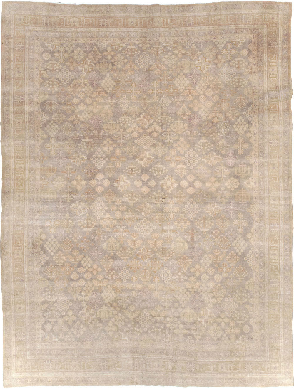 Vintage Persian Joshegan Room Size Carpet, No.31639 - Staging