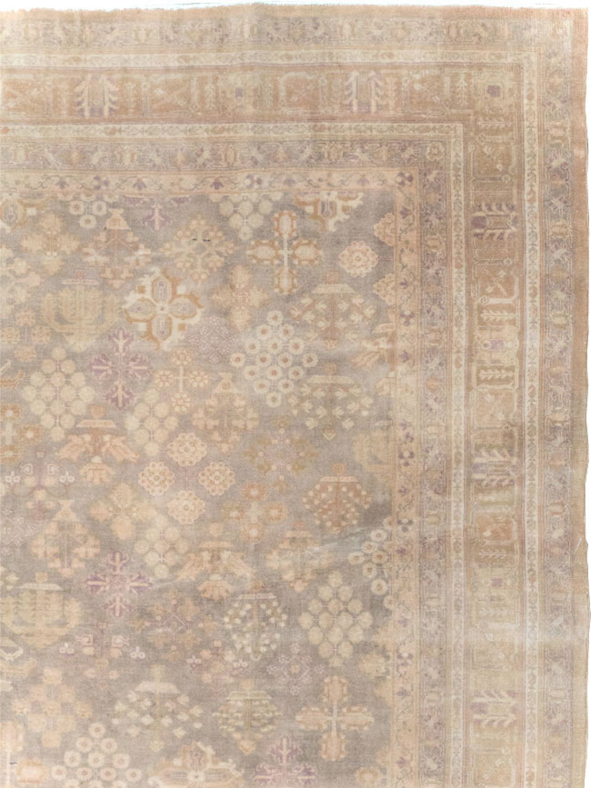 Vintage Persian Joshegan Room Size Carpet, No.31639 - Staging