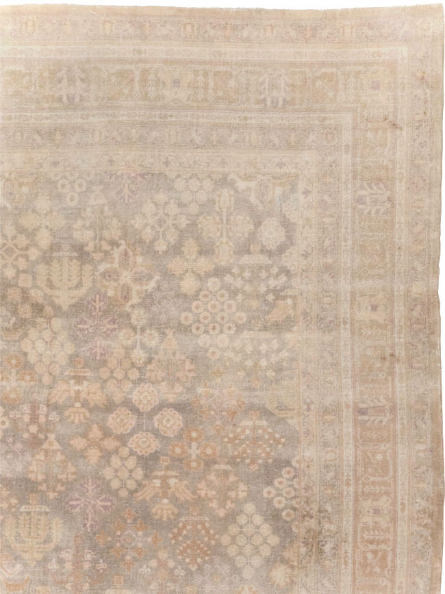 Vintage Persian Joshegan Room Size Carpet, No.31639 - Staging