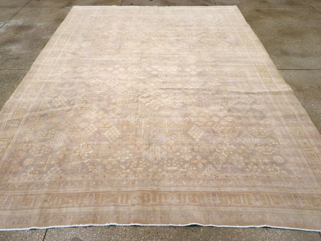 Vintage Persian Joshegan Room Size Carpet, No.31639 - Staging