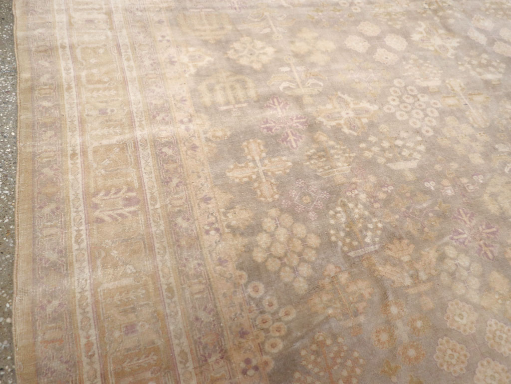 Vintage Persian Joshegan Room Size Carpet, No.31639 - Staging