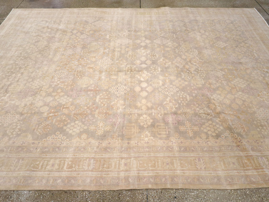 Vintage Persian Joshegan Room Size Carpet, No.31639 - Staging