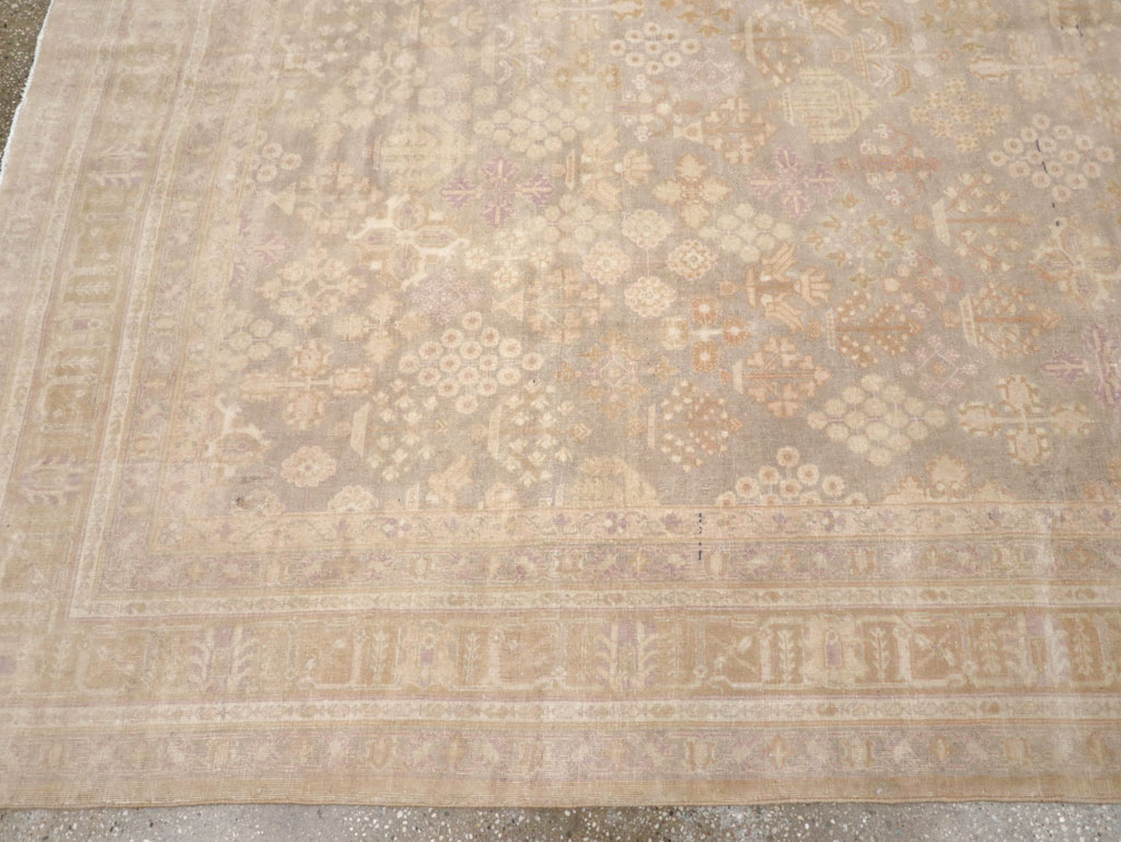 Vintage Persian Joshegan Room Size Carpet, No.31639 - Staging