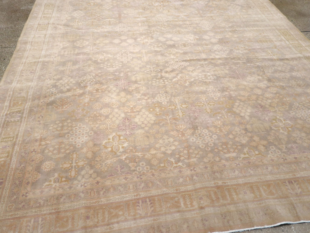 Vintage Persian Joshegan Room Size Carpet, No.31639 - Staging