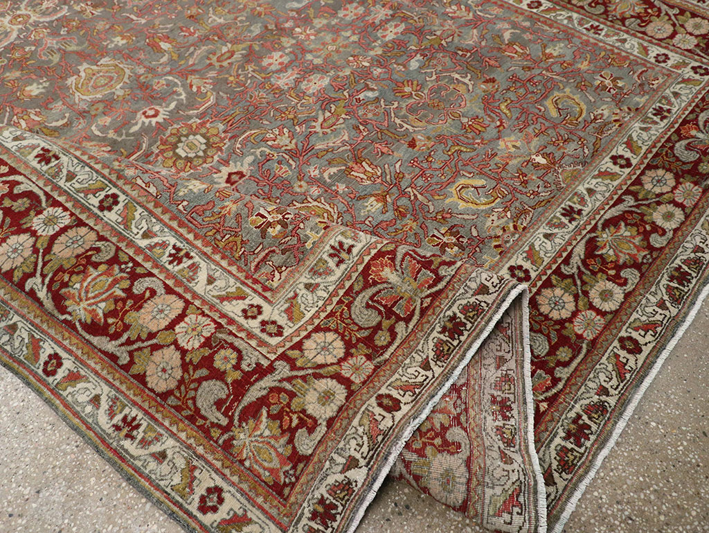 Antique Persian Bidjar Room Size Carpet, No.31645 - Staging