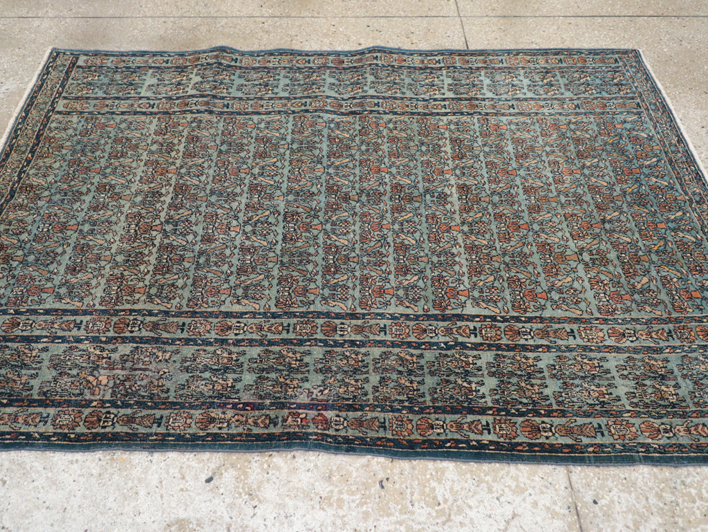 Antique Persian Pictorial Dorokhsh Rug, No.31646 - Staging