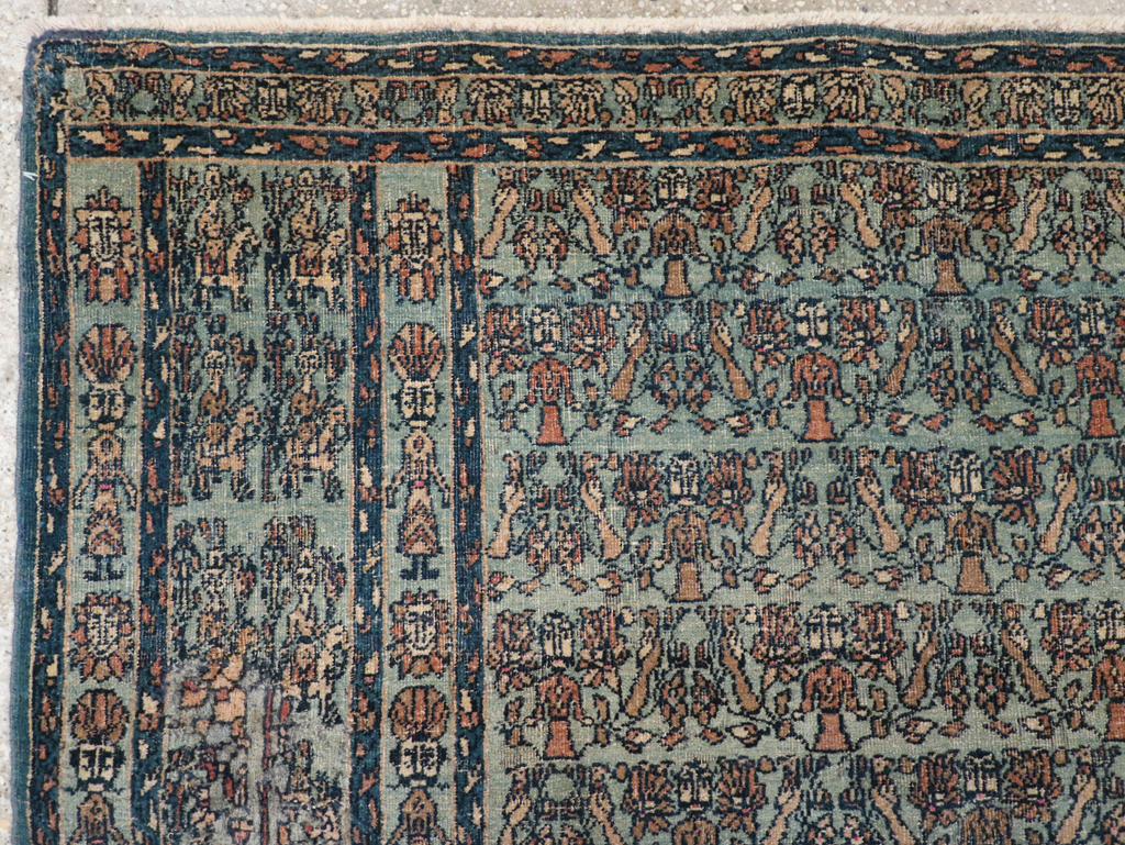 Antique Persian Pictorial Dorokhsh Rug, No.31646 - Staging