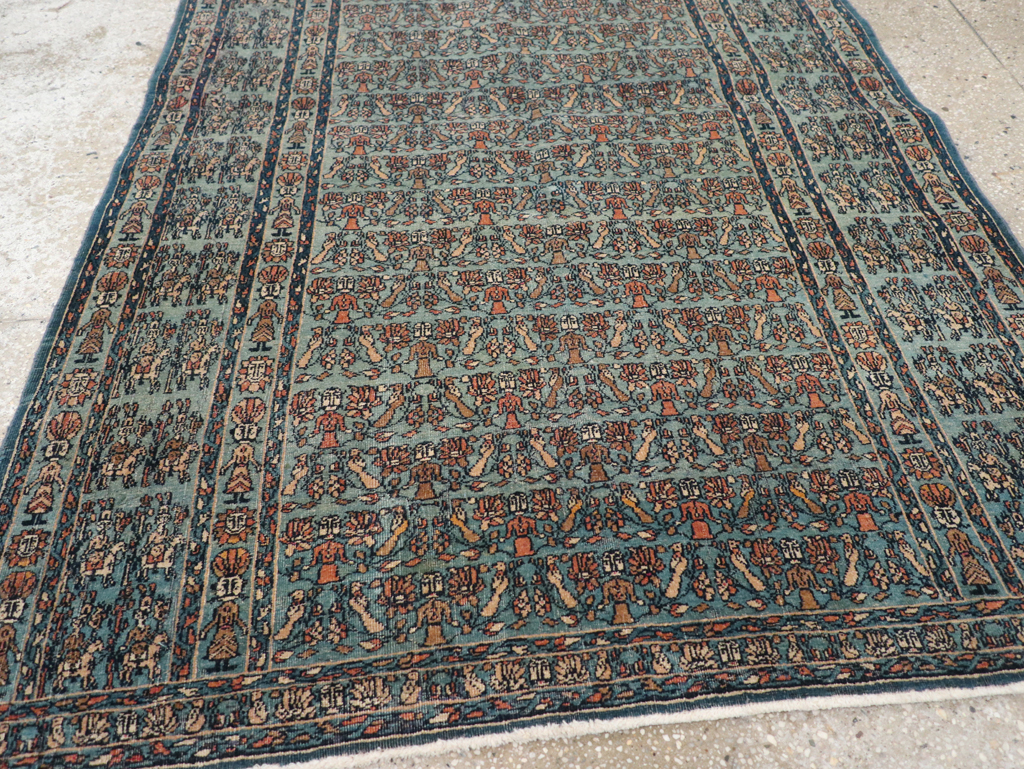 Antique Persian Pictorial Dorokhsh Rug, No.31646 - Staging