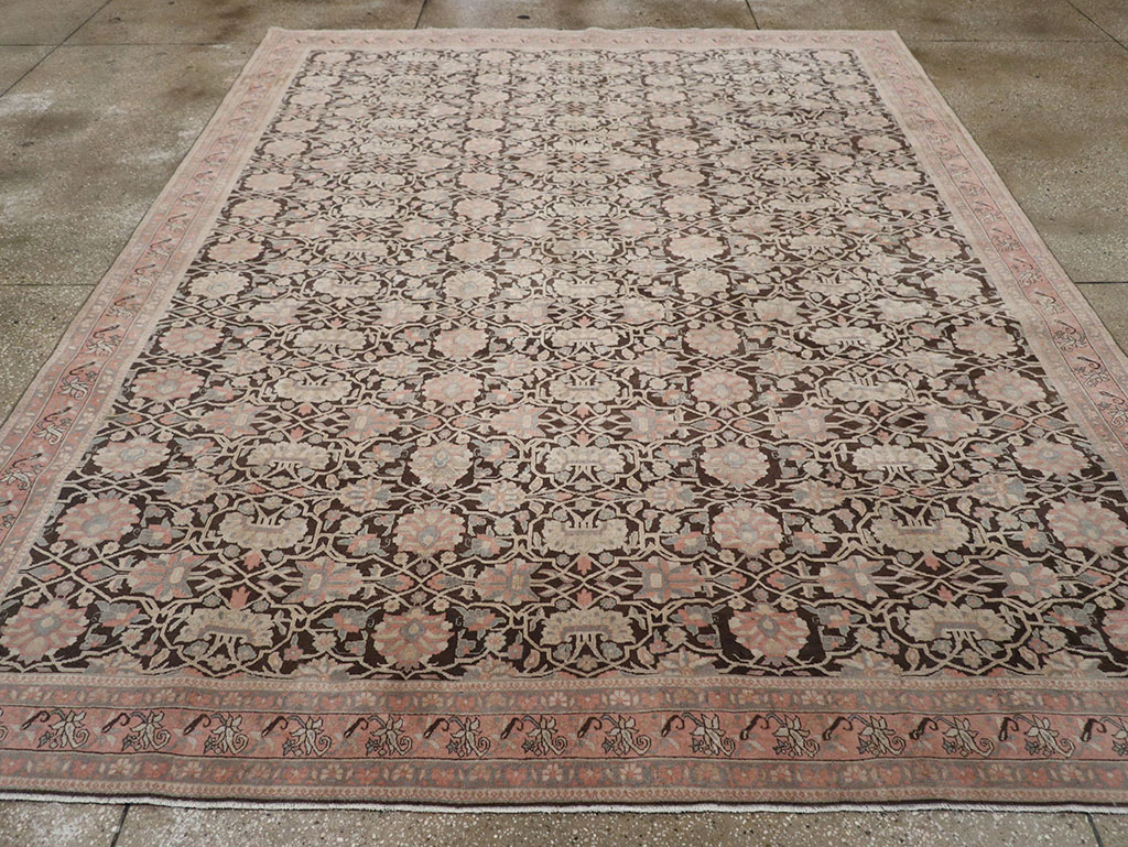Vintage Persian Bidjar Room Size Carpet, No.31650 - Staging