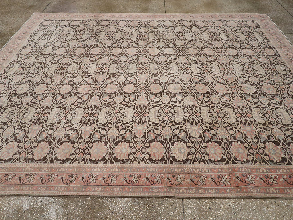 Vintage Persian Bidjar Room Size Carpet, No.31650 - Staging