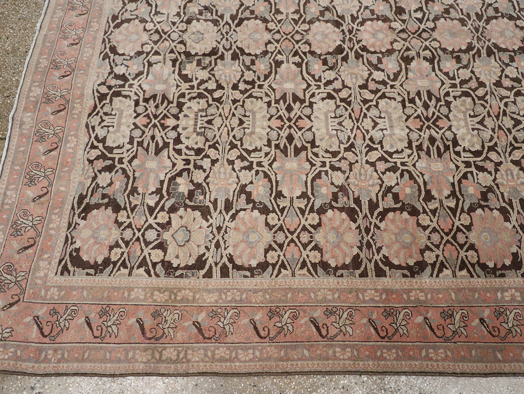 Vintage Persian Bidjar Room Size Carpet, No.31650 - Staging