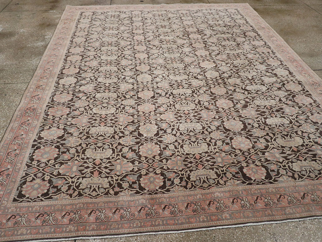 Vintage Persian Bidjar Room Size Carpet, No.31650 - Staging