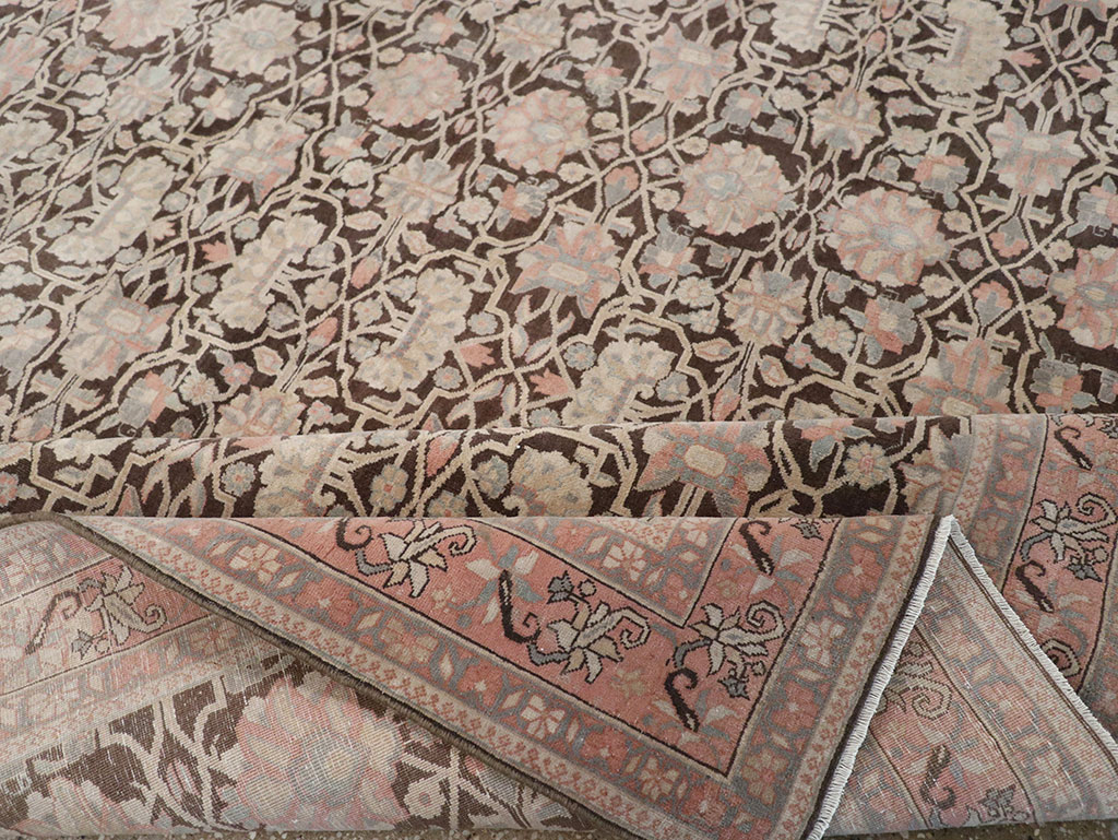 Vintage Persian Bidjar Room Size Carpet, No.31650 - Staging