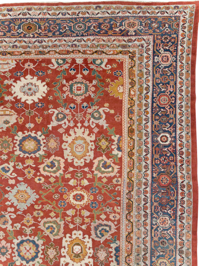 Antique Persian Mahal Oversize Carpet, No.31659 - Staging
