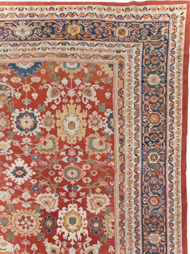Antique Persian Mahal Oversize Carpet, No.31659 - Staging