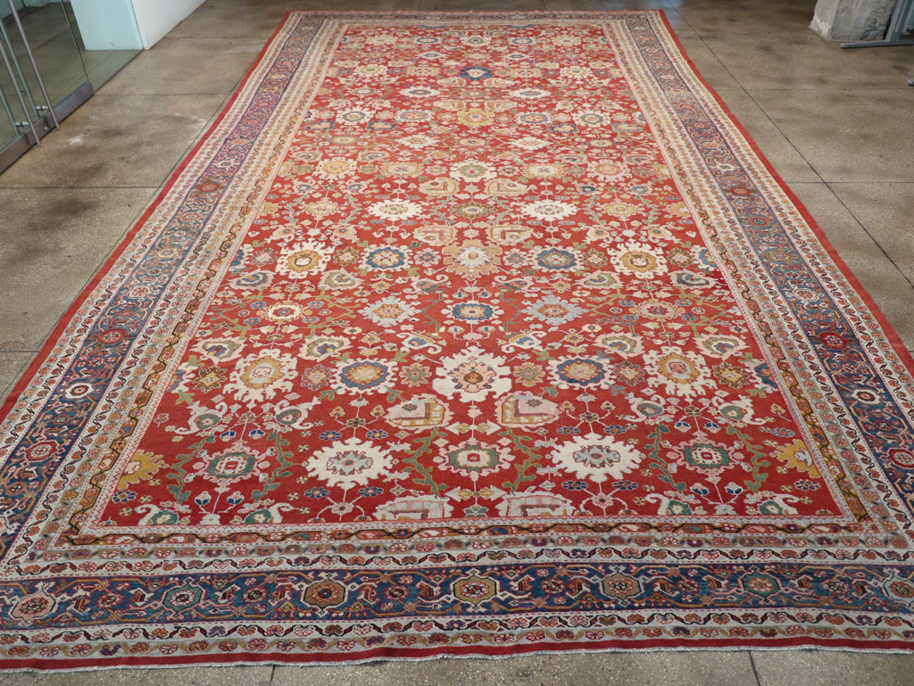 Antique Persian Mahal Oversize Carpet, No.31659 - Staging