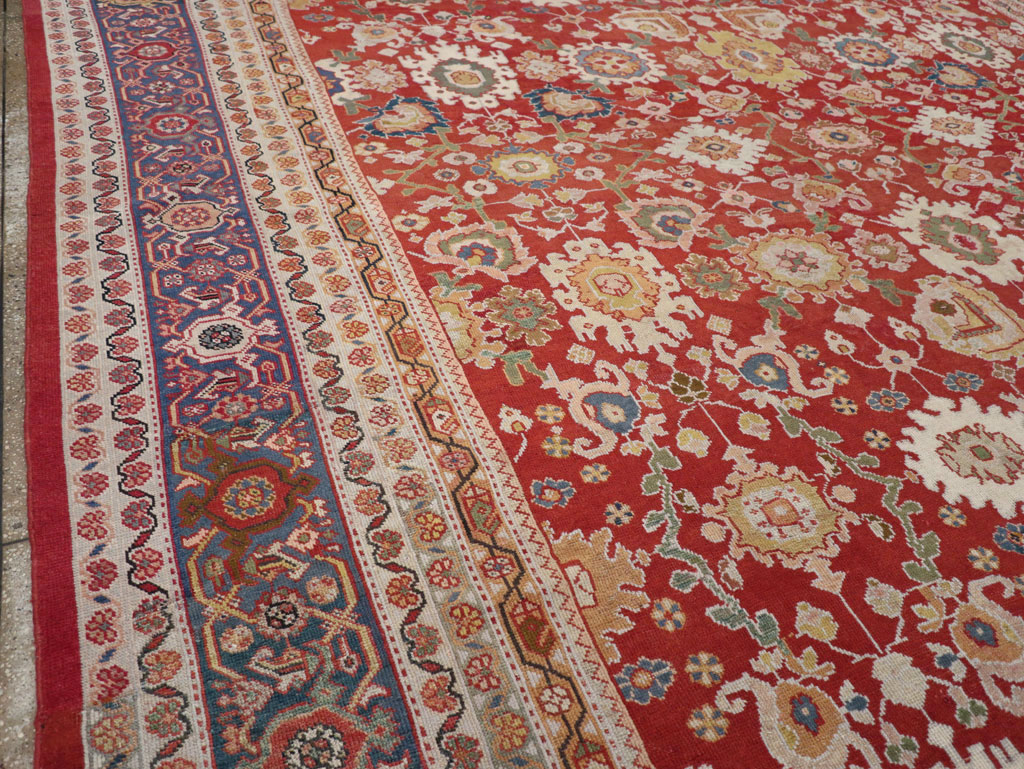 Antique Persian Mahal Oversize Carpet, No.31659 - Staging