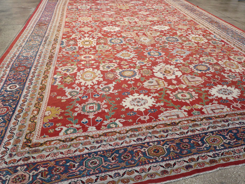 Antique Persian Mahal Oversize Carpet, No.31659 - Staging