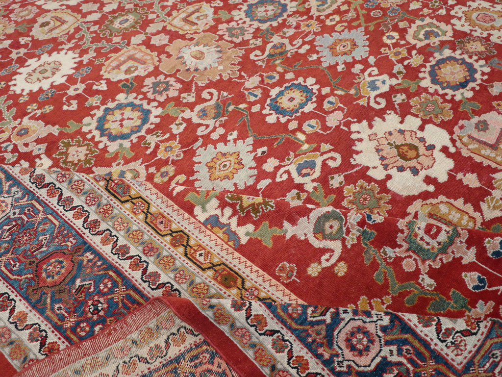 Antique Persian Mahal Oversize Carpet, No.31659 - Staging