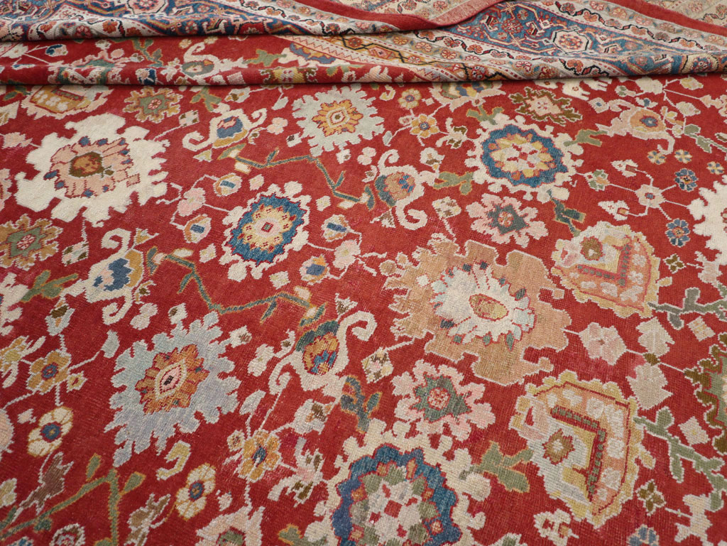 Antique Persian Mahal Oversize Carpet, No.31659 - Staging