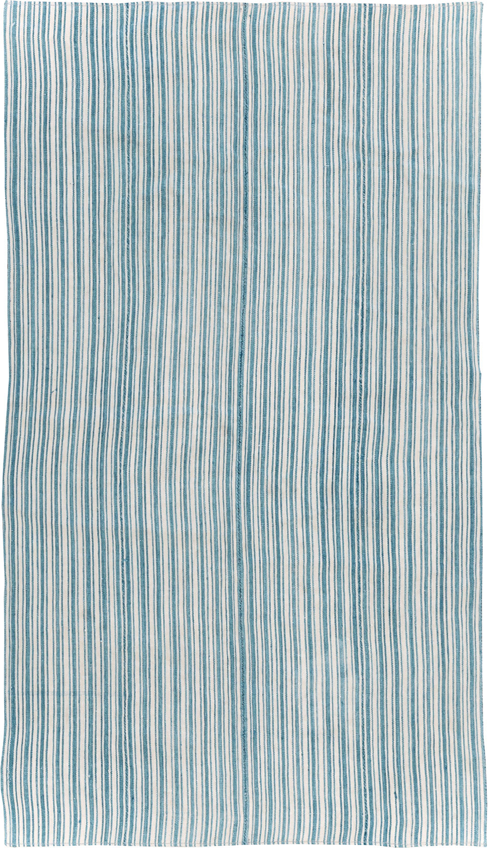 Vintage Turkish Flatweave Throw Rug, No.31662 - Staging