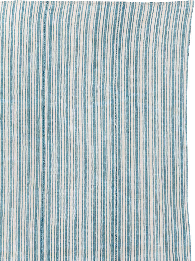 Vintage Turkish Flatweave Throw Rug, No.31662 - Staging