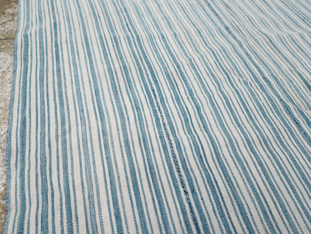 Vintage Turkish Flatweave Throw Rug, No.31662 - Staging