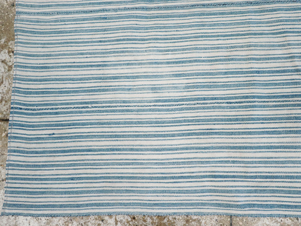 Vintage Turkish Flatweave Throw Rug, No.31662 - Staging