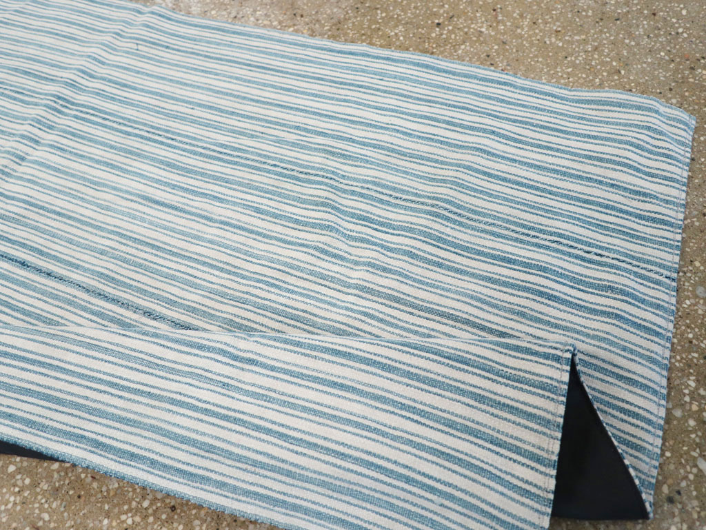 Vintage Turkish Flatweave Throw Rug, No.31662 - Staging