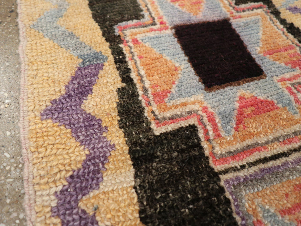 Vintage Turkish Anatolian Throw Rug, No.31664 - Staging
