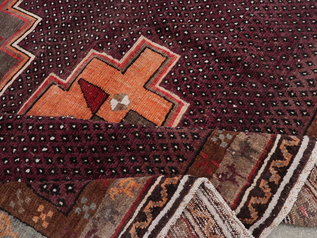 Vintage Turkish Anatolian Tribal Small Room Size Carpet, No.31666 - Staging
