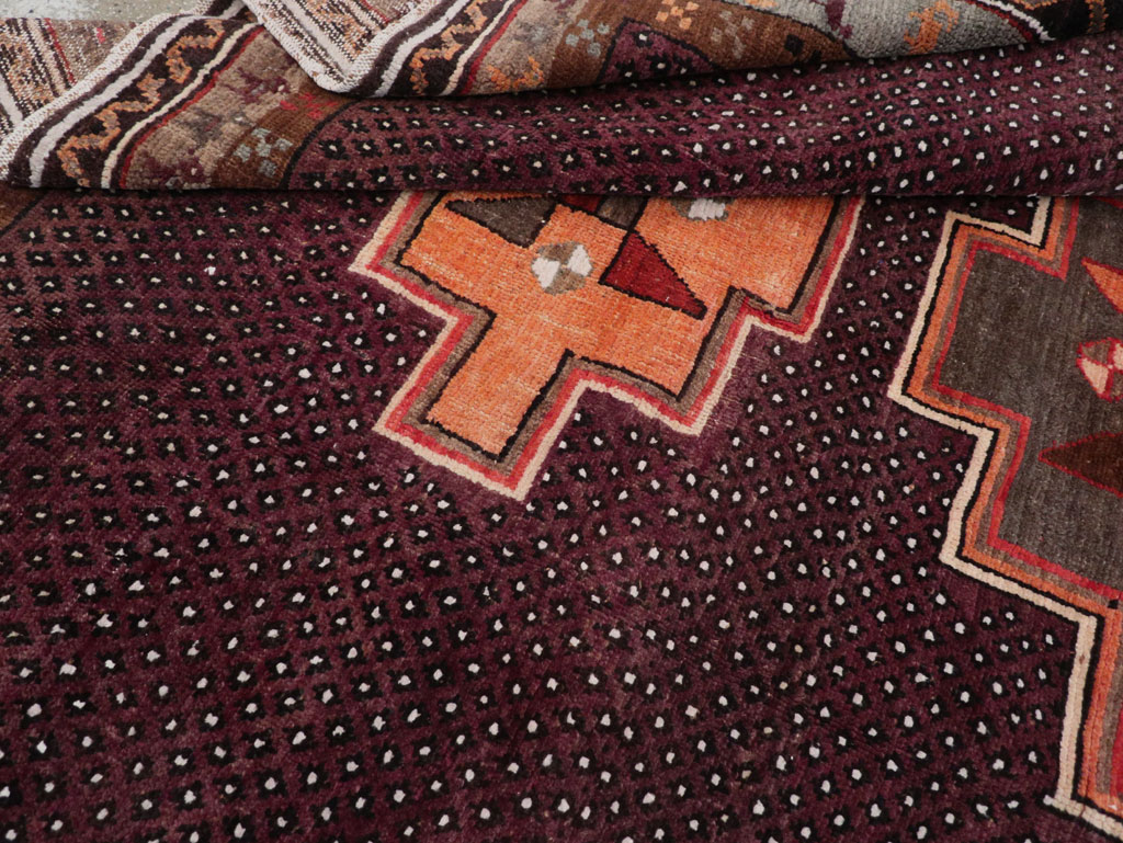 Vintage Turkish Anatolian Tribal Small Room Size Carpet, No.31666 - Staging