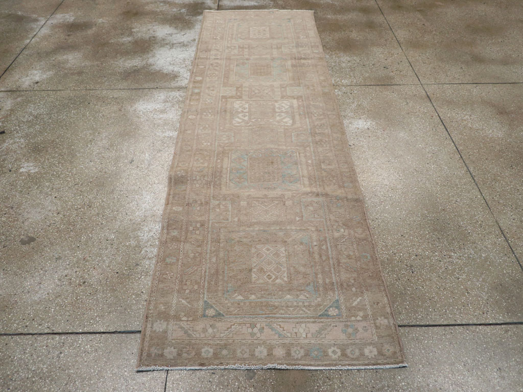 Vintage Persian Ardabil Runner, No.31671 - Staging