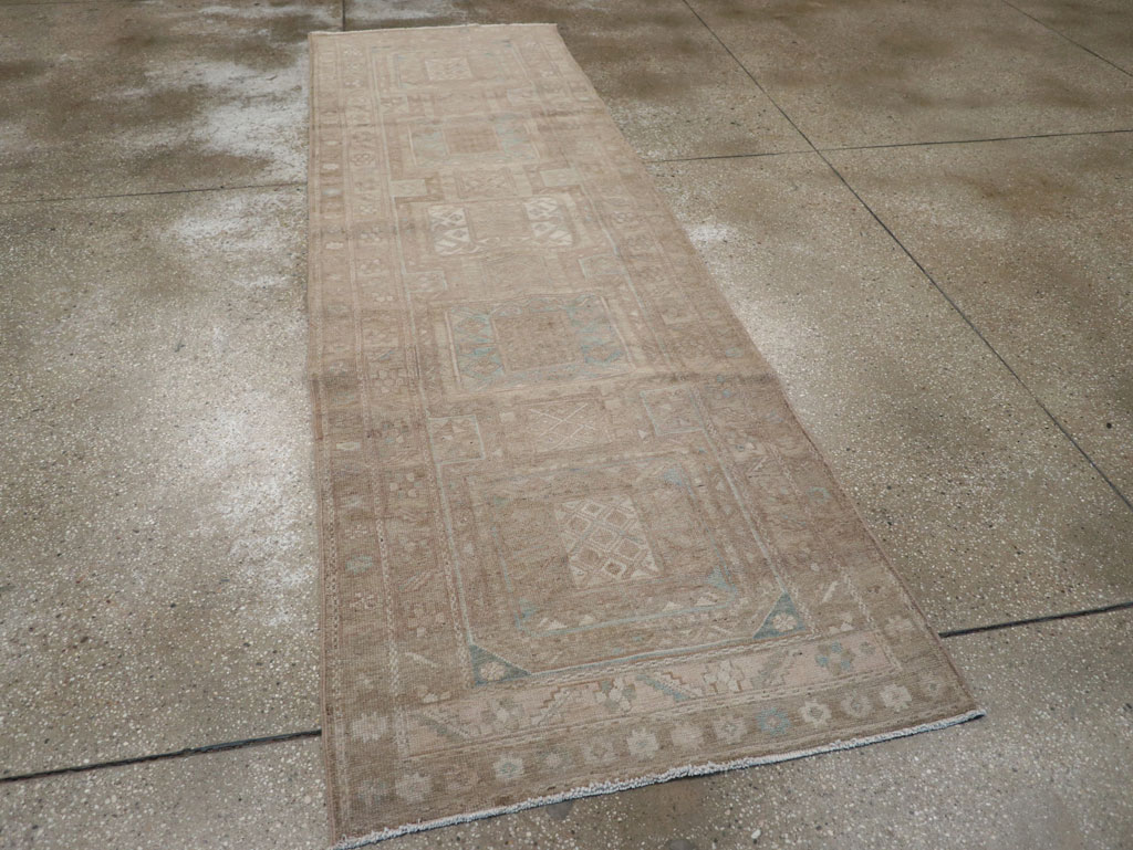 Vintage Persian Ardabil Runner, No.31671 - Staging